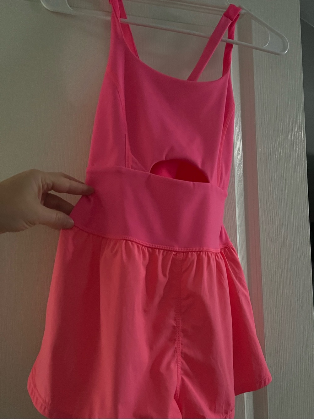 FP Movement by Free People Hot Pink Cutout Romper